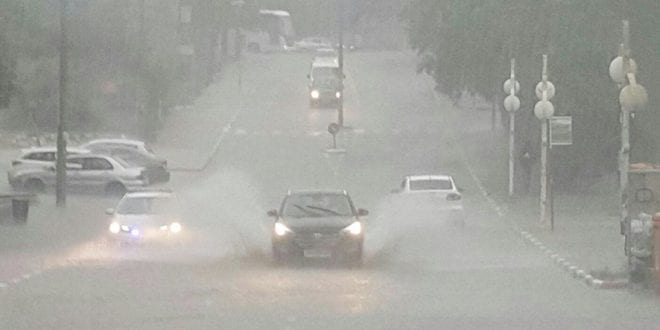 גשם הצפה כביש חודש מאי 2018 צילום מירי שניידר 1141