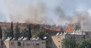 שריפה בתל בתה צילום גל מורביה 2018-08