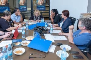 רינה גרינברג ישיבת עבודה במטה 2018-10
