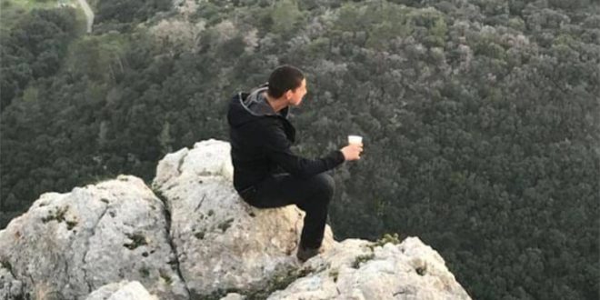 מצוק בגליל מערת קשת טיול 2018-02