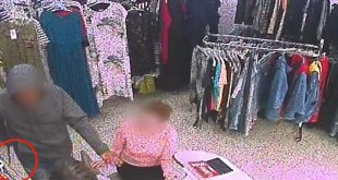 נסיון שוד חנות בגדים כרמיאל 2019-04-23 מצלמת אבטחה