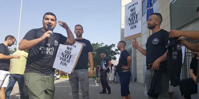 מכללת בראודה הפגנה עובדים סטודנטים 2019-06
