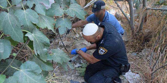 משטרה תפיסת אמצעי לחימה כפרים מטושטש צילום דוברות המשטרה