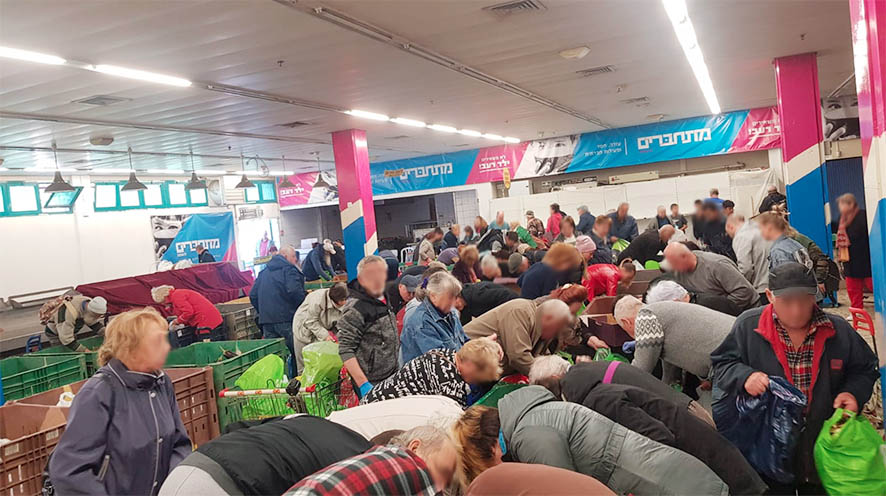 מרכז החלוקה של מתחברים לנשמה. צילום: מתחברים לנשמה