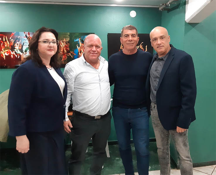גבי אשכנזי כחול לבן כנס בחירות כרמיאל צילום: כחול לבן