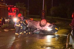 תאונה כרמיאל התהפכות רכב רחוב החרושת גן העיר ראשי