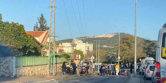 תאונה הולכת רגל עם תינוק מורד הגיא