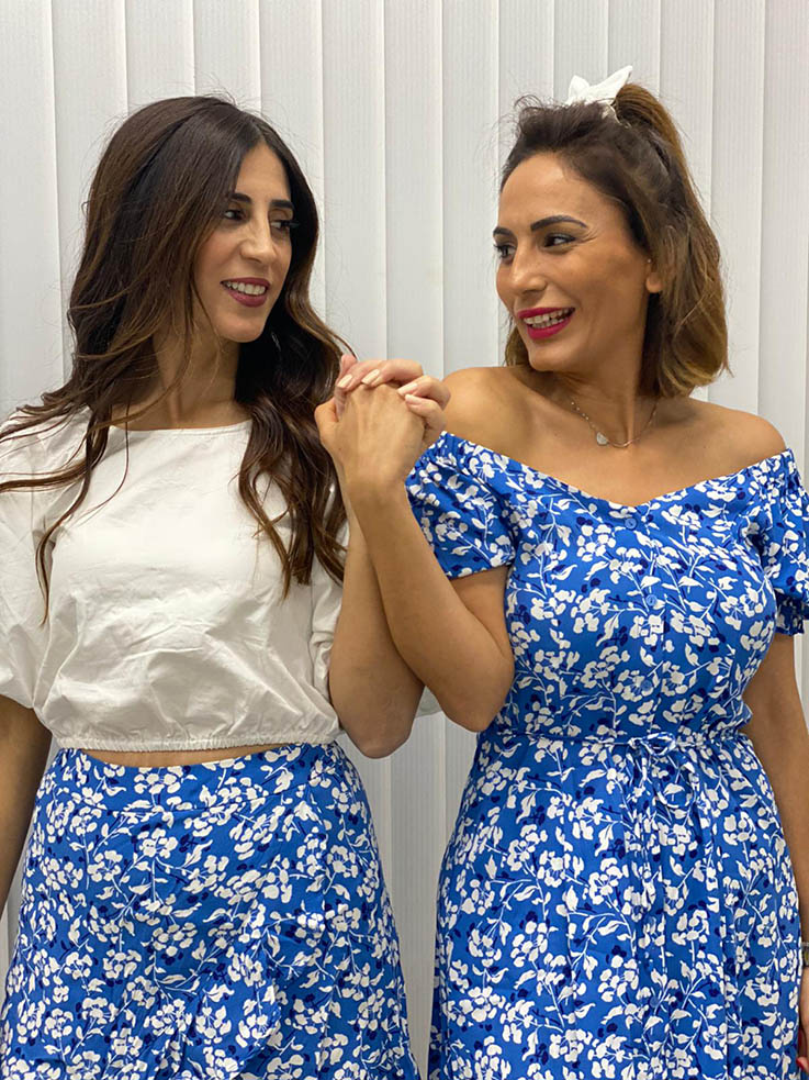 יוכי וליאת צדיקפור. צילום משפחתי כרמיאל משפחת צדיקפור