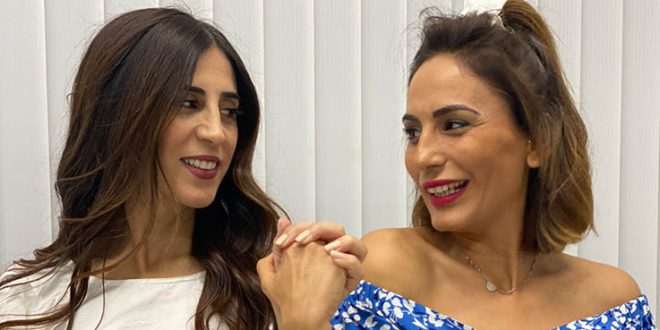 יוכי וליאת צדיקפור. צילום משפחתי כרמיאל משפחת צדיקפור