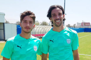 הכובשים: יובל שבתאי ועומרי וגנר. צילום הפועל עירוני כרמיאל