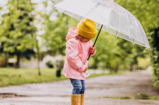 חורף גשם ילדה מטריה צילום אילוסטרציה: Freepik