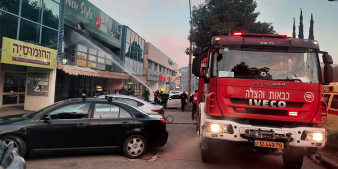 שריפה מרכז שווקים כרמיאל רוחבי צילום יונית ביטון