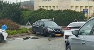 תאונה כיכר החבצלת כרמיאל צילום פרטי