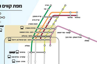 מפת קווי הרכבת בשבוע העבודות צילום מאתר רכבת ישראל