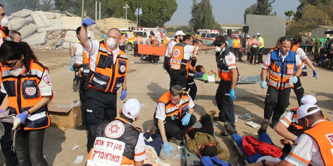 תרגיל חירום. צילום ארכיון: דוברות מדא