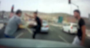 בריונות בכביש כרמיאל צילום באדיבות המשטרה