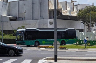 אוטובוס חשמלי צילום איציק ויינברגר