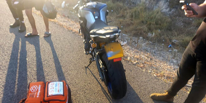 תאונת אופנוע כניסה לכרמיאל צילום איחוד הצלה