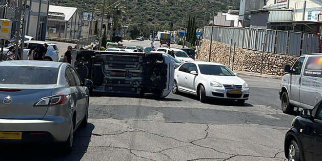 תאונה אזור התעשייה צילום פרטי