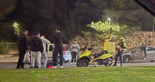 תאונה הולכת רגל נדרסה פארק אופירה צילום פרטי