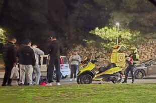 תאונה הולכת רגל נדרסה פארק אופירה צילום פרטי