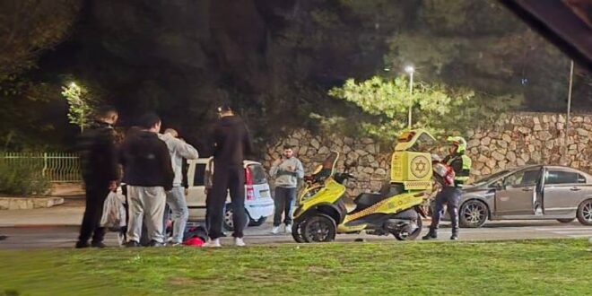 תאונה הולכת רגל נדרסה פארק אופירה צילום פרטי